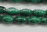 CMN418 15.5 inches 4*6mm rice natural malachite beads wholesale