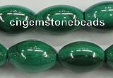 CMN420 15.5 inches 8*12mm rice natural malachite beads wholesale