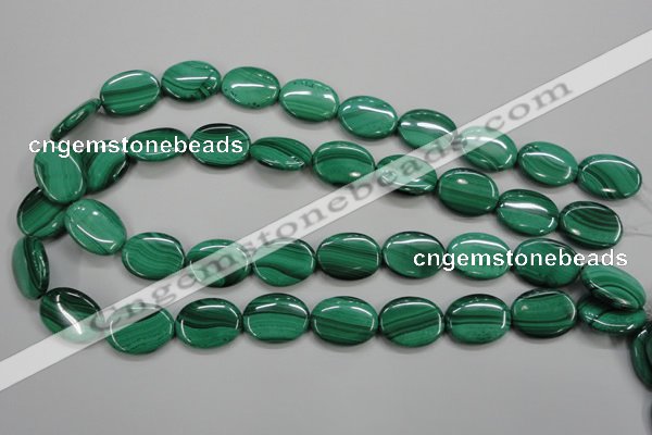 CMN435 15.5 inches 15*20mm oval natural malachite beads wholesale