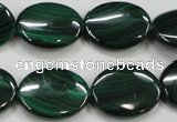 CMN436 15.5 inches 15*20mm oval natural malachite beads wholesale