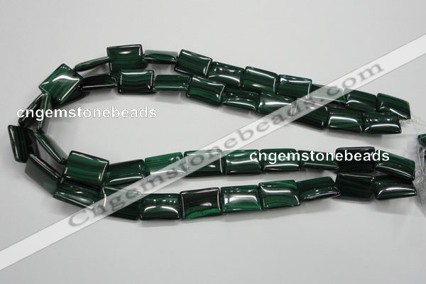 CMN445 15.5 inches 13*18mm rectangle natural malachite beads