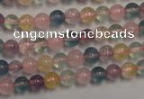 CMQ211 15.5 inches 6mm round multicolor quartz gemstone beads