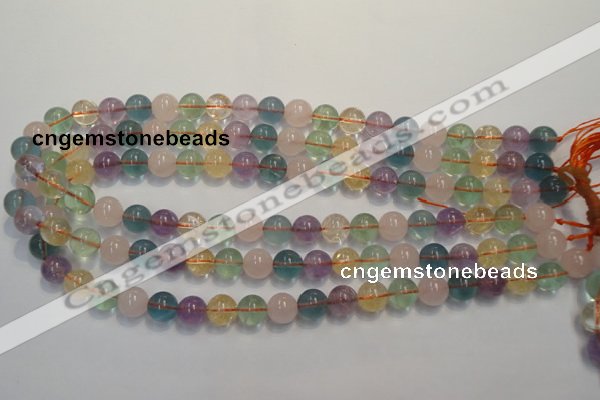 CMQ213 15.5 inches 10mm round multicolor quartz gemstone beads