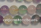 CMQ214 15.5 inches 12mm round multicolor quartz gemstone beads