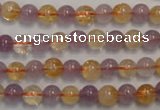 CMQ215 15.5 inches 6mm round multicolor quartz gemstone beads