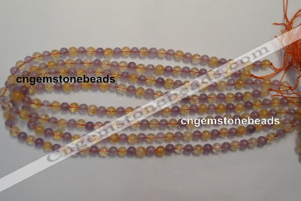 CMQ215 15.5 inches 6mm round multicolor quartz gemstone beads