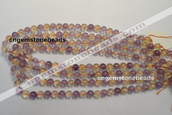 CMQ216 15.5 inches 8mm round multicolor quartz gemstone beads