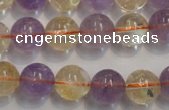 CMQ218 15.5 inches 12mm round multicolor quartz gemstone beads
