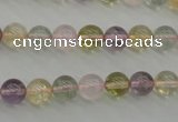 CMQ302 15.5 inches 8mm round multicolor quartz gemstone beads