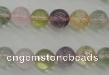 CMQ303 15.5 inches 10mm round multicolor quartz gemstone beads