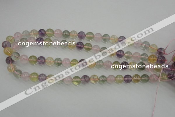 CMQ303 15.5 inches 10mm round multicolor quartz gemstone beads