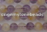 CMQ311 15.5 inches 6mm round citrine & amethyst beads wholesale