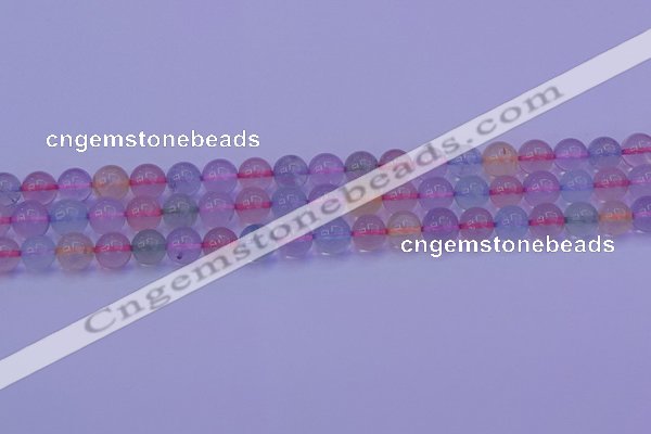 CMQ332 15.5 inches 8mm round colorful quartz beads wholesale