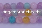 CMQ341 15.5 inches 6mm round mixed quartz gemstone beads