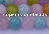 CMQ343 15.5 inches 10mm round mixed quartz gemstone beads