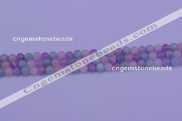 CMQ351 15.5 inches 6mm round mixed quartz beads wholesale