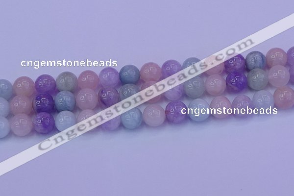 CMQ354 15.5 inches 12mm round mixed quartz beads wholesale