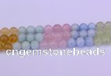 CMQ364 15.5 inches 12mm round rainbow quartz beads wholesale