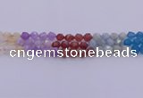 CMQ378 15.5 inches 10mm faceted nuggets mixed quartz beads wholesale