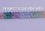 CMQ394 15.5 inches 12mm faceted nuggets mixed quartz beads