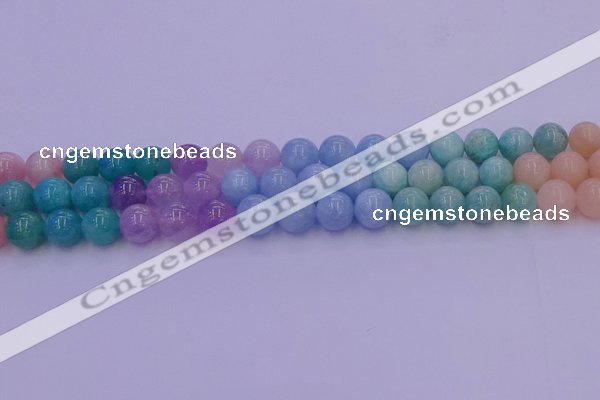 CMQ404 15.5 inches 12mm round mixed quartz beads wholesale