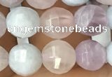 CMQ422 15.5 inches 8mm faceted round natural mixed quartz beads