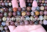 CMQ443 15.5 inches 10mm round mixed rutilated quartz beads