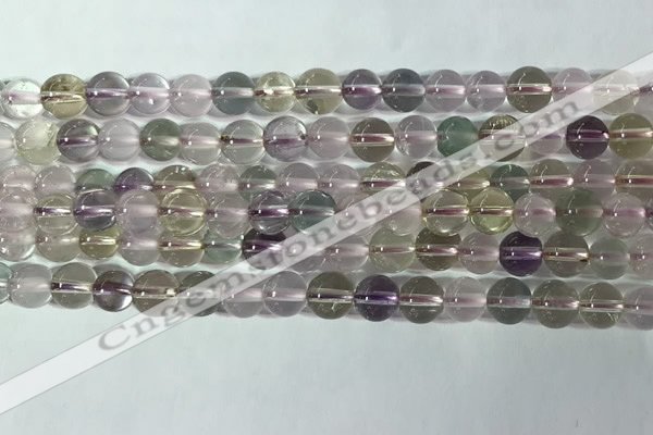 CMQ456 15.5 inches 6mm round colorfull quartz beads wholesale