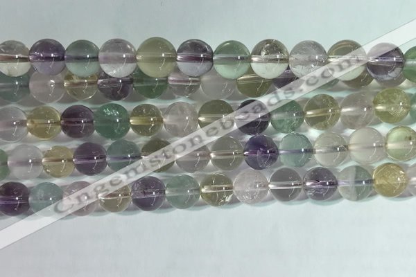 CMQ457 15.5 inches 8mm round colorfull quartz beads wholesale