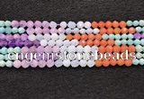 CMQ461 15.5 inches 6mm faceted nuggets mixed quartz beads