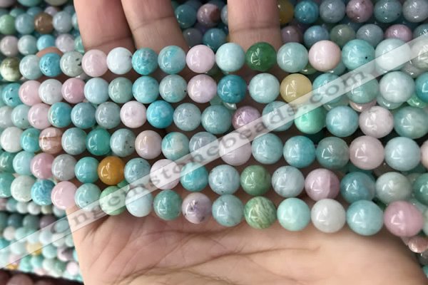 CMQ466 15.5 inches 6mm round mixed gemstone beads wholesale