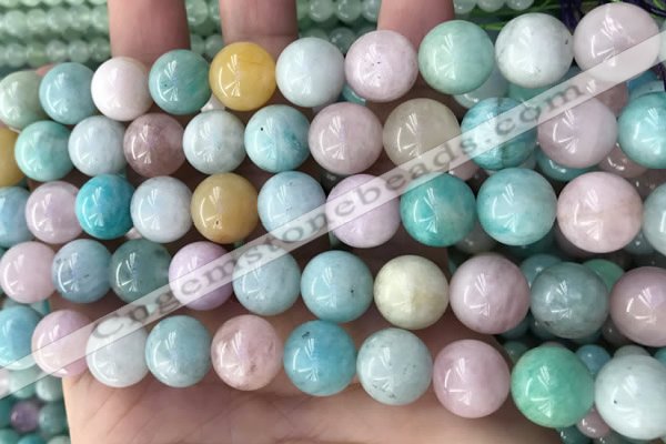 CMQ469 15.5 inches 12mm round mixed gemstone beads wholesale