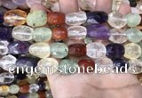 CMQ515 10*12mm - 13*18mm faceted nuggets colorfull quartz beads