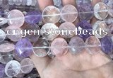 CMQ526 15.5 inches 18mm faceted coin colorfull quartz beads
