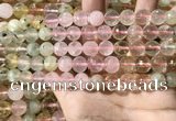 CMQ535 15.5 inches 10mm faceted round colorfull quartz beads