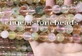 CMQ536 15.5 inches 12mm faceted round colorfull quartz beads