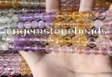 CMQ543 15.5 inches 8mm faceted round colorfull quartz beads