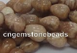 CMS10 15.5 inches 10*14mm teardrop moonstone gemstone beads wholesale