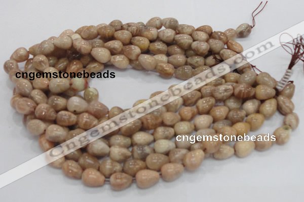 CMS10 15.5 inches 10*14mm teardrop moonstone gemstone beads wholesale