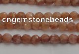 CMS1010 15.5 inches 4mm faceted round AA grade moonstone beads