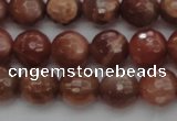 CMS1012 15.5 inches 8mm faceted round AA grade moonstone beads