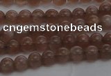 CMS1020 15.5 inches 4mm round AA grade moonstone gemstone beads