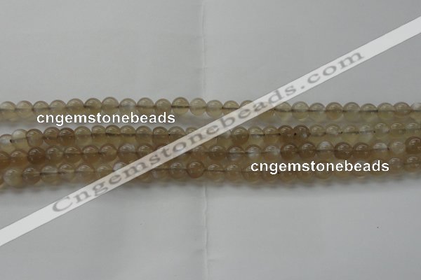 CMS1064 15.5 inches 6mm round grey moonstone beads wholesale