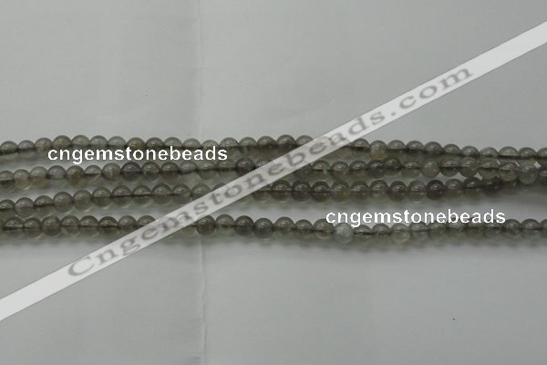 CMS1070 15.5 inches 4mm round grey moonstone beads wholesale