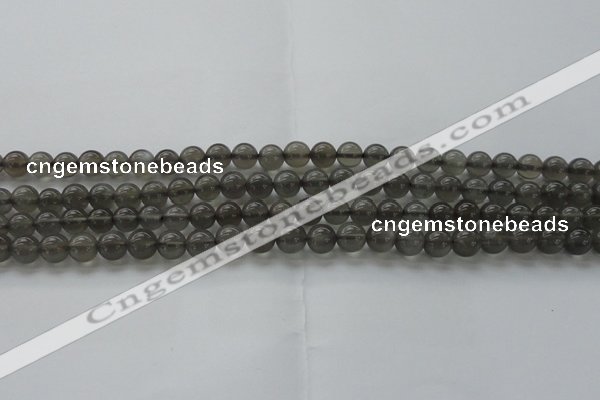 CMS1071 15.5 inches 6mm round grey moonstone beads wholesale