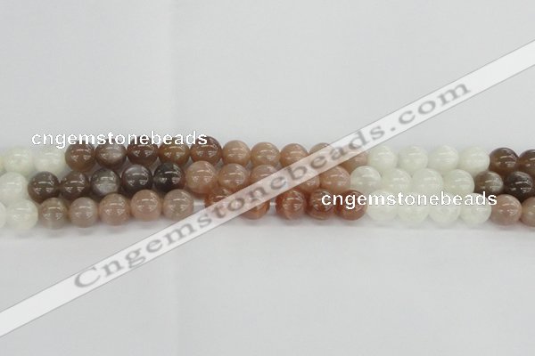 CMS1083 15.5 inches 10mm round mixed moonstone beads wholesale