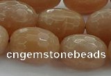 CMS1102 15.5 inches 15*20mm faceted rice moonstone gemstone beads