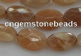 CMS1105 15.5 inches 10*14mm faceted oval moonstone gemstone beads