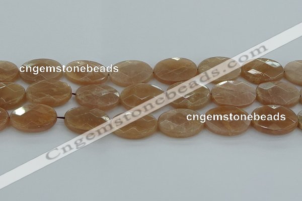 CMS1109 15.5 inches 18*25mm faceted oval moonstone gemstone beads