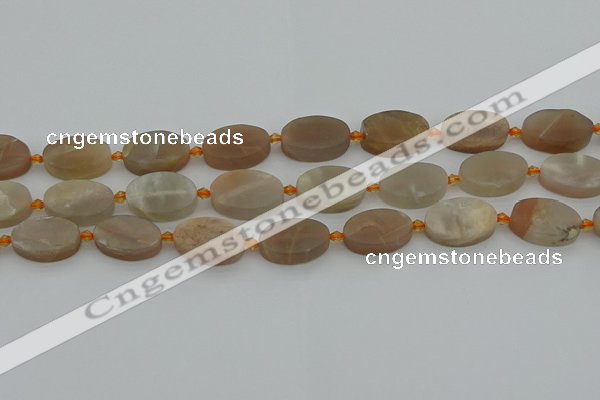 CMS1145 15.5 inches 15*20mm oval moonstone gemstone beads